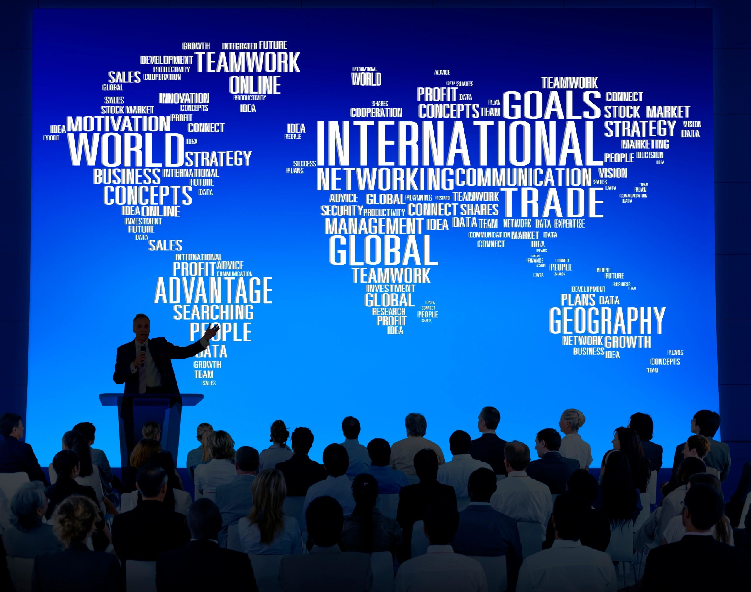 Business conference presentation