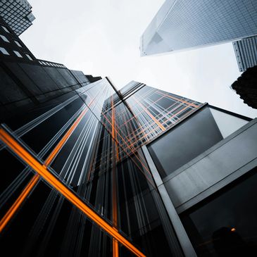 Modern skyscrapers representing vision and focus